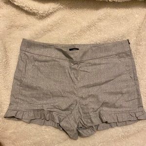 LOFT ruffle shorts
